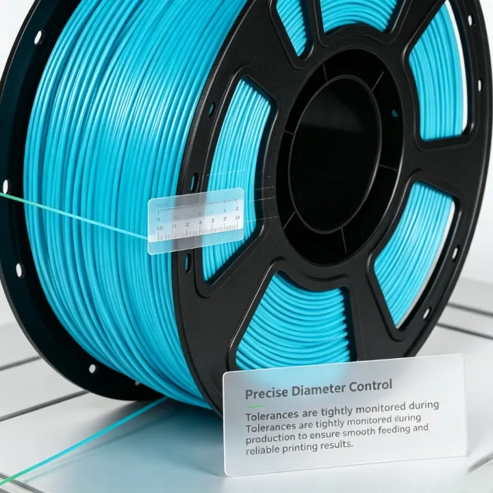 Batch-tested Sky Blue PETG Filament 1.75mm – 1kg Impact-Resistant - Image 3