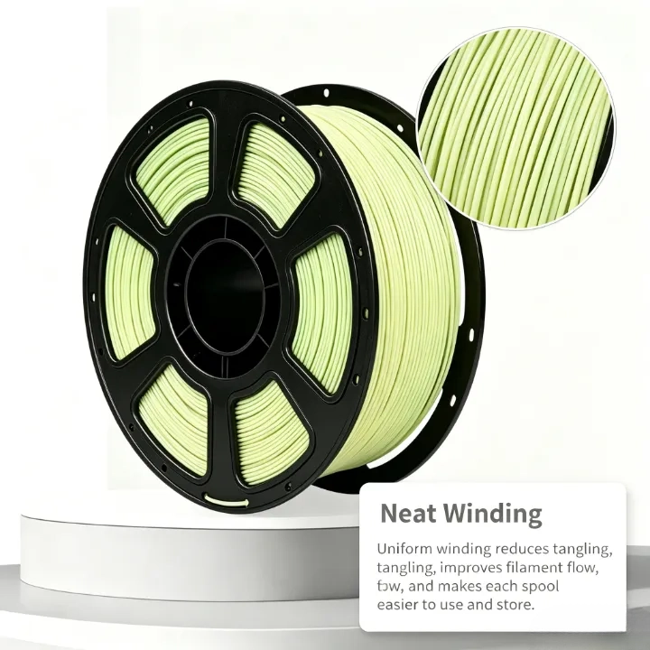 Light Yellow PLA+ Filament 1.75mm – 1kg Impact-Resistant - Image 3