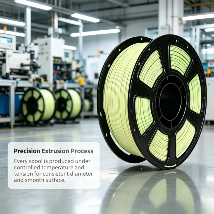 Light Yellow PLA+ Filament 1.75mm – 1kg Impact-Resistant - Image 7