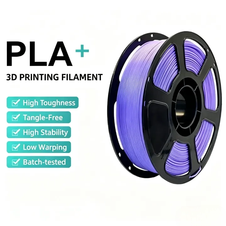 Purple PLA+ Filament 1.75mm – 1kg Impact-Resistant