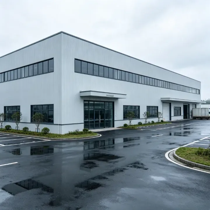 Exterior of the Suirun filament factory building in Jinhua, Zhejiang