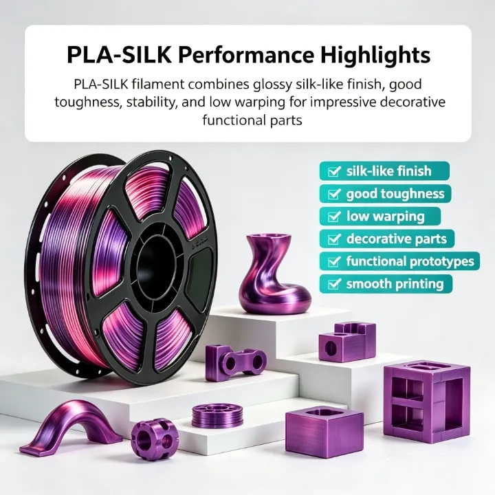 Purple-Pink PLA Silk Dual Color Filament 1.75mm – 1kg - Image 4