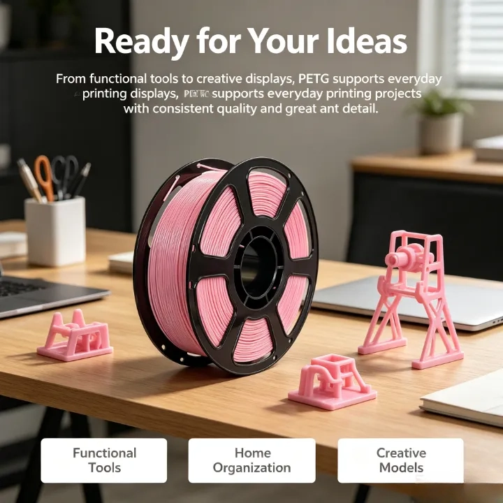 Batch-tested Pink PETG Filament 1.75mm – 1kg Impact-Resistant - Image 5