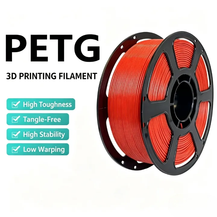 Batch-tested Red PETG Filament 1.75mm – 1kg Impact-Resistant