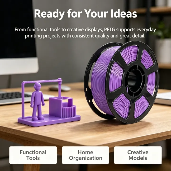 Batch-tested Purple PETG Filament 1.75mm – 1kg Impact-Resistant - Image 6