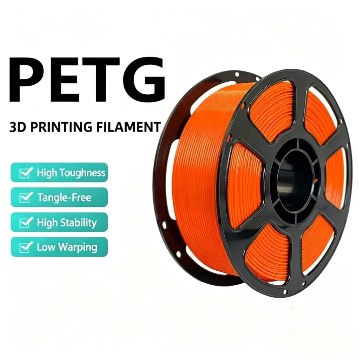 Batch-tested Orange PETG Filament 1.75mm – 1kg Impact-Resistant
