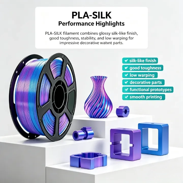Blue-Purple PLA Silk Dual Color Filament 1.75mm – 1kg - Image 5