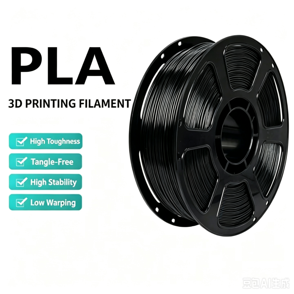 Black PLA Filament 1.75mm – 1kg