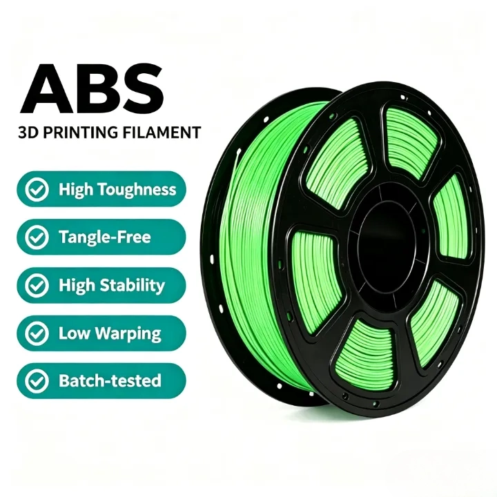 Green ABS 3D Printer Filament 1.75mm 1KG Spool