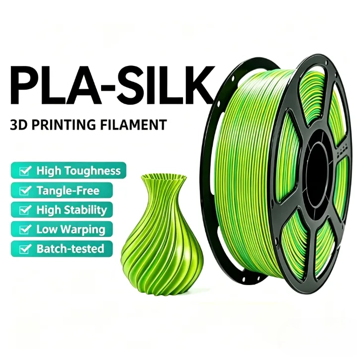 Yellow-Green PLA Silk Dual Color Filament 1.75mm – 1kg
