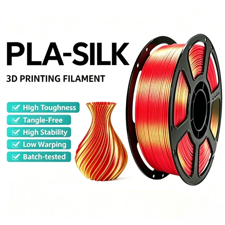 Red-Gold PLA Silk Dual Color Filament 1.75mm – 1kg